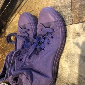 Purple High Top Women’s Converse Shoes